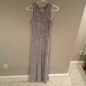 LOFT Gray Long Maxi Dress XS